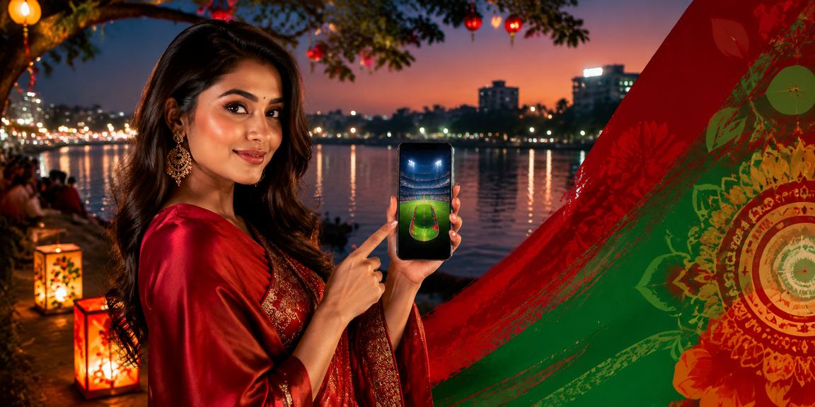 ঢাকায় পহেলা বৈশাখে টস প্রেডিকশন গেমে অংশ নিচ্ছেন একজন খেলোয়াড়